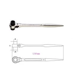 Clé De Serrage BETA Clé à Cliquet Polygonale Pour échafaudage - 93C