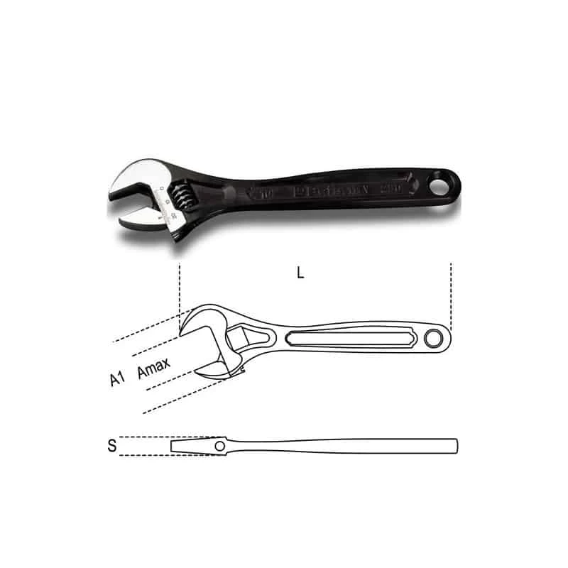 Clé De Serrage BETA Clé à Molette à Ouverture Graduée, Phosphatée - 111N 3 Clé De Serrage BETA Clé à Molette à Ouverture Graduée, Phosphatée - 111N