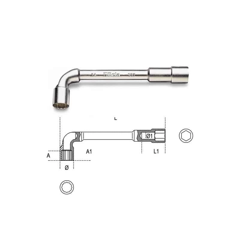 Clé De Serrage BETA Clé à Pipe Débouchée Chromée - 937 3 Clé De Serrage BETA Clé à Pipe Débouchée Chromée - 937