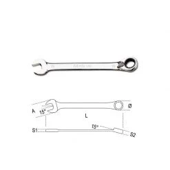 Clé De Serrage BETA Clé Mixte à Cliquet Réversible - 142