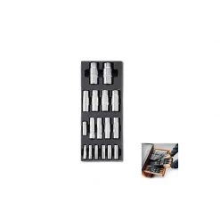 Mobilier Atelier & Composition Outils BETA Lot De 17 Douilles En Plateau - 2424 T103 - 024240103