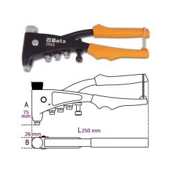 BETA Pince à Riveter Pour Embout Fileté - 1742 - 017420001