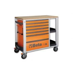 Mobilier Atelier & Composition Outils BETA Servante 7 Tiroirs Et Tablettes Latérales - C24SL