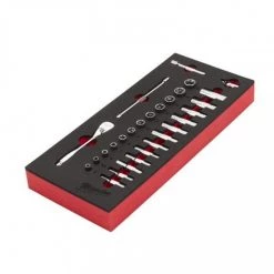 Mobilier Atelier & Composition Outils MILWAUKEE Module Mousse Douille Et Cliquet 1/4" 28 Pcs - 4932479824 -Outillage à main Soldes milwaukee module mousse douille et cliquet 14 28 pcs 4932479824 1