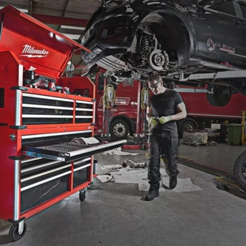 Mobilier Atelier & Composition Outils MILWAUKEE Servante Haute Capacité 117CM 10 Tiroirs - 4932478852 5 Mobilier Atelier & Composition Outils MILWAUKEE Servante Haute Capacité 117CM 10 Tiroirs - 4932478852 – Image 3