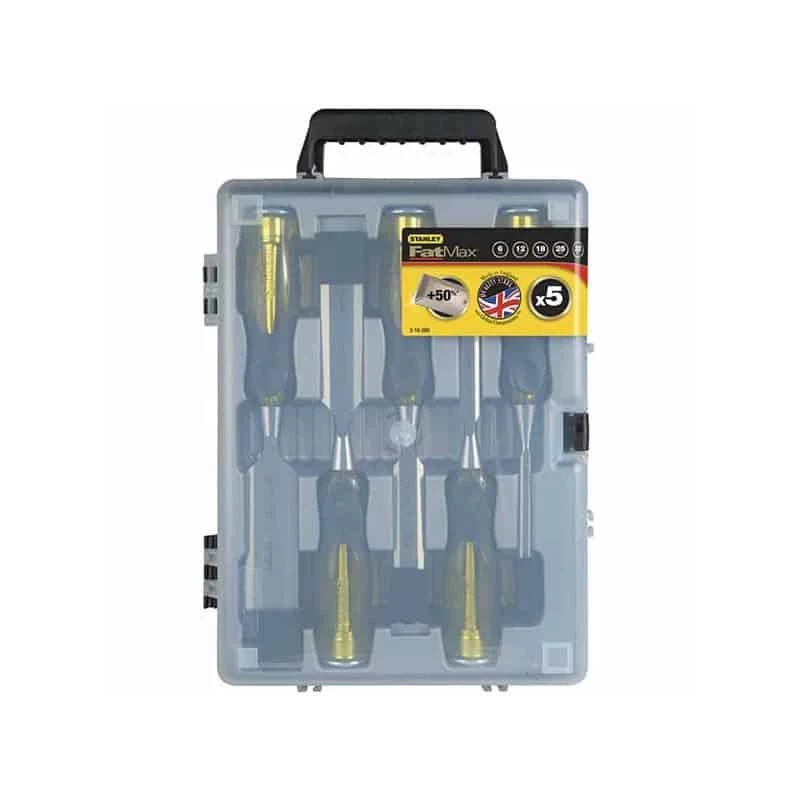 Coupe & Outil D'entretien Divers STANLEY Coffret 5 Ciseaux à Bois FatMax - 2-16-271 4 Coupe & Outil D'entretien Divers STANLEY Coffret 5 Ciseaux à Bois FatMax - 2-16-271 – Image 2