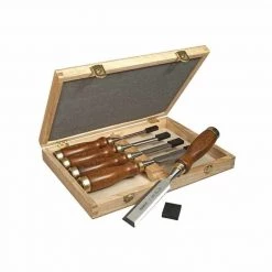 Coupe & Outil D'entretien Divers STANLEY Coffret 5 Ciseaux à Bois Manche En Bois - 2-16-217