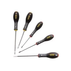 STANLEY Jeu De 5 Tournevis FatMax Plats + Phillips - 0-65-440
