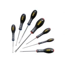 STANLEY Jeu De 7 Tournevis FatMax Plats + Pozidriv - 0-65-425