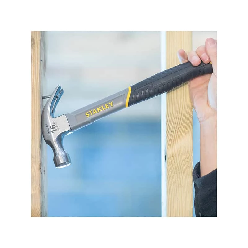 Martellerie & Frappe STANLEY Marteau Arrache-clous Manche Fibre De Verre 4 Martellerie & Frappe STANLEY Marteau Arrache-clous Manche Fibre De Verre – Image 2