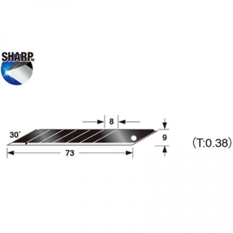 Coupe & Outil D'entretien Divers TAJIMA 10 X Lames Pour Premium Cutter Series 390 DC390B Noir - CB39RB 4 Coupe & Outil D'entretien Divers TAJIMA 10 X Lames Pour Premium Cutter Series 390 DC390B Noir - CB39RB – Image 2