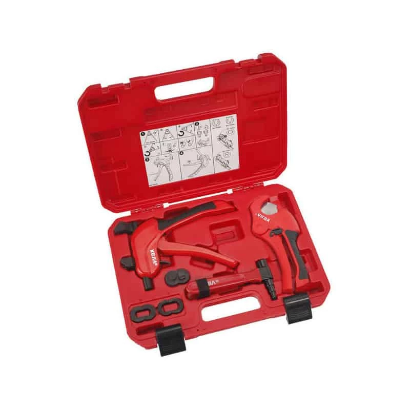Plomberie VIRAX Coffret Sertisseuse + Pince à Extension + Coupe-tube - 253361 3 Plomberie VIRAX Coffret Sertisseuse + Pince à Extension + Coupe-tube - 253361