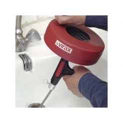 Plomberie VIRAX Deboucheur Manuel à Tambour 7,5m - 290600 -Outillage à main Soldes virax deboucheur manuel a tambour 75m 290600 1